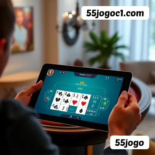 Aplicativo móvel 55jogo para iOS e Android